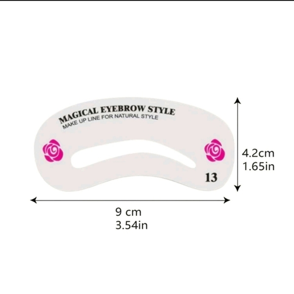 24 Piece Reuseable Eyebrow Shaping Stencil Template Set for Flawless Eye… - Picture 3 of 6